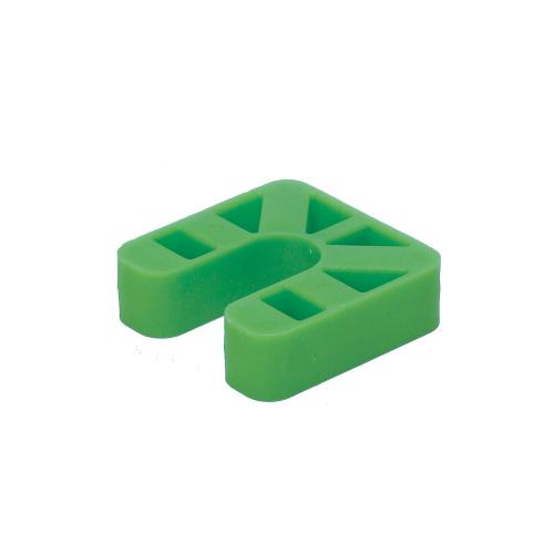 Drukplaat met sleuf zwart kunststof 70x70mm 20mm product photo