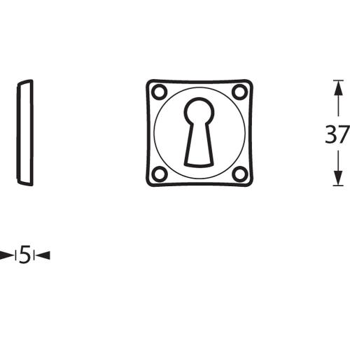 Sleutelplaatje vierkant mat zwart product photo https://media.isero.nl/Isero-IseroNL-Site/images/L/K0018170_1.jpg L