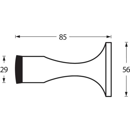 Deurstop recht model mat zwart product photo https://media.isero.nl/Isero-IseroNL-Site/images/L/K0018370_1.jpg L