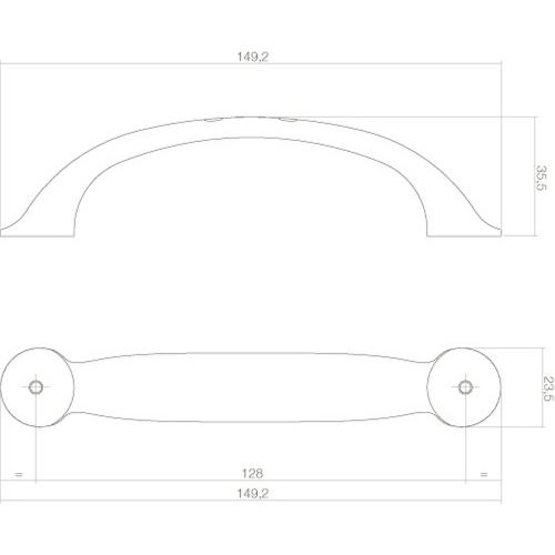 Greep Anna 128mm mat zwart product photo https://media.isero.nl/Isero-IseroNL-Site/images/L/K0018560_2.jpg L