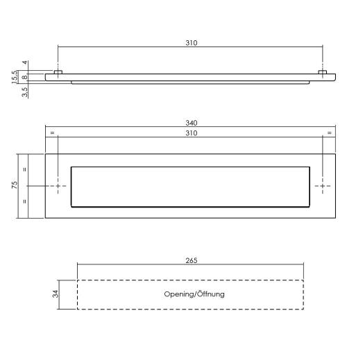 Briefplaat rechthoekig met klep/regenrand RVS 340x75mm product photo https://media.isero.nl/Isero-IseroNL-Site/images/L/K0019095_3.jpg L