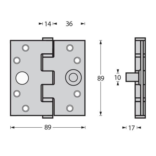 RVS 3.5 duims kogellager scharnieren recht SKG2 product photo https://media.isero.nl/Isero-IseroNL-Site/images/L/K0019510_1.jpg L