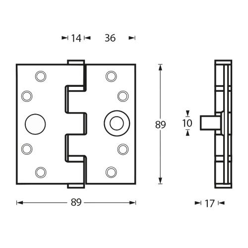 RVS 3.5 duims kogellager scharnieren recht SKG2 product photo https://media.isero.nl/Isero-IseroNL-Site/images/L/K0019510_2.jpg L