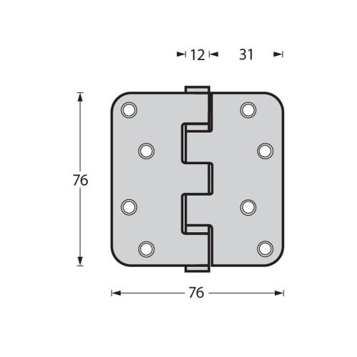 Kogellagerscharnier RVS 76x76x2.5mm afgerond product photo https://media.isero.nl/Isero-IseroNL-Site/images/L/K0019520_1.jpg L