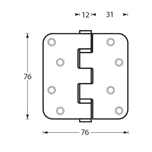 Kogellagerscharnier RVS 76x76x2.5mm afgerond product photo https://media.isero.nl/Isero-IseroNL-Site/images/L/K0019520_2.jpg L