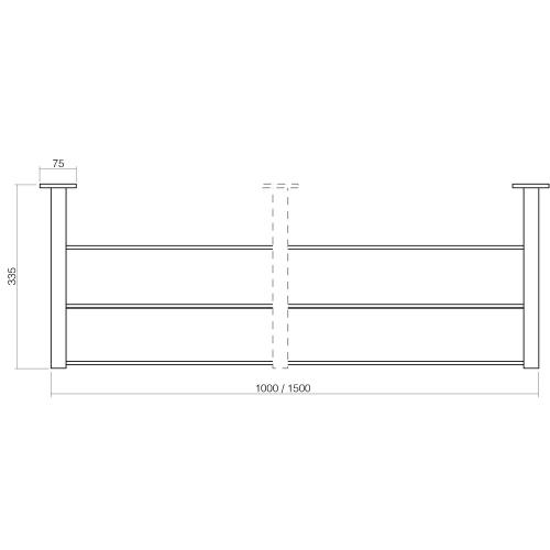 RVS garderobe 1m met 6 kledinghangers product photo https://media.isero.nl/Isero-IseroNL-Site/images/L/K0019680_2.jpg L