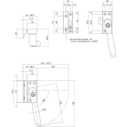 Raamsluiting Ton 400 nikkel/ebbenhout afsluitbaar Rs SKG1 product photo https://media.isero.nl/Isero-IseroNL-Site/images/L/K0020207_2.jpg L