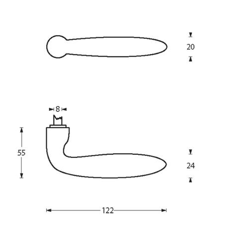 Deurkrukken Sigaar chroom mat product photo https://media.isero.nl/Isero-IseroNL-Site/images/L/K0021165_1.jpg L