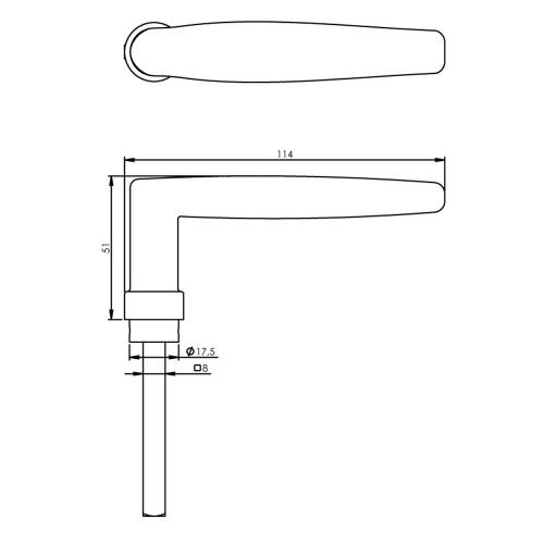 Deurkrukken Sophie mat zwart product photo https://media.isero.nl/Isero-IseroNL-Site/images/L/K0021825_2.jpg L