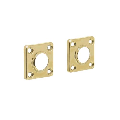 Rozetten messing gelakt kruk vierkant product photo