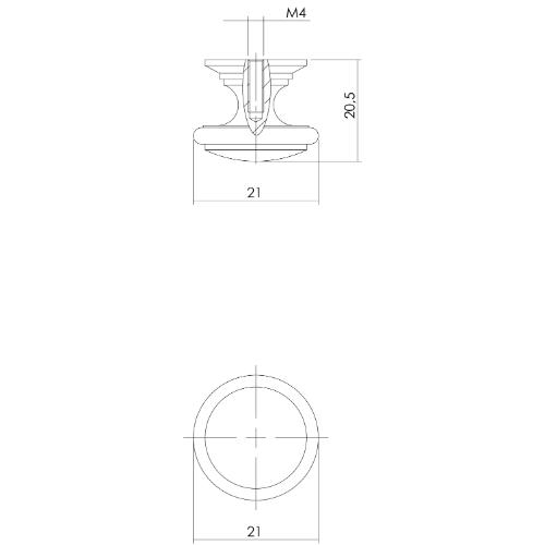 Knop afgerond 21mm messing gelakt product photo https://media.isero.nl/Isero-IseroNL-Site/images/L/K0026236_2.jpg L