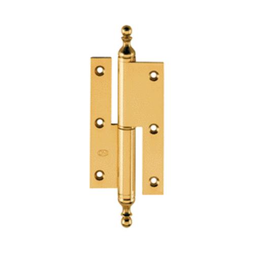 Stijlscharnier 212 messing gepolijst bocht B 80x45x2.0mm rs product photo