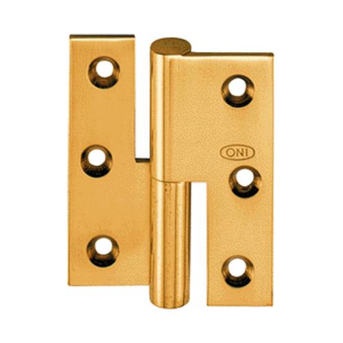 Paumelle 300 messing gepolijst bocht B 60x40x1.7mm product photo