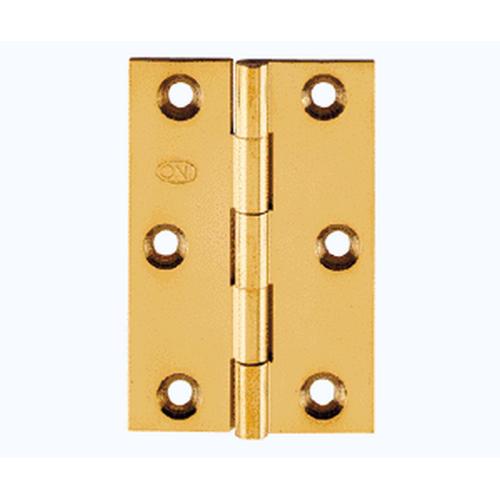 Messingscharnier 100 rechthoekig afgewerkt 50x30x1.5mm product photo