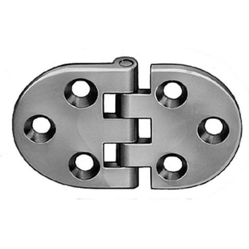 Klepscharnier 135 messing nikkel glans 110gr.30x495x1.5mm product photo