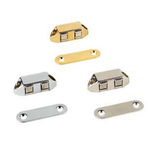 Magneetsnapper chroom 4.0kg met starre afgeronde tegenplaat product photo