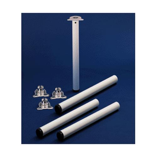 Tafelpoot Efua staal rond mat zwart 60x710-740mm set a 4 product photo