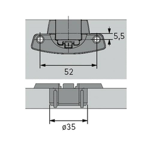 Pot Selekta Pro T22 schroefbevestiging product photo