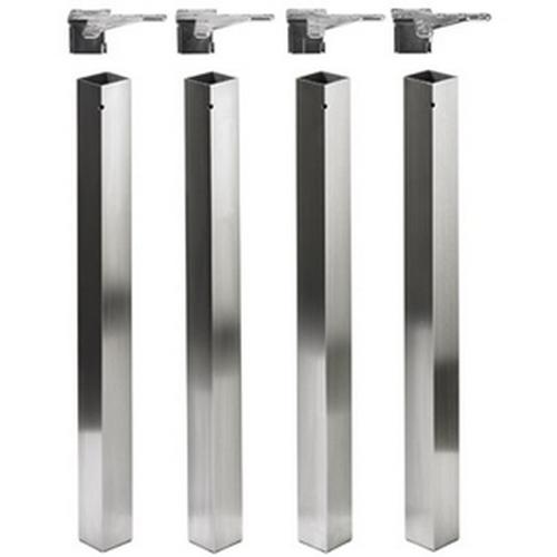 Design-Tafelpoten 60mm vierkant RVS geborsteld Alfio 700mm product photo