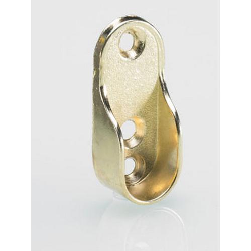 Eindsteun voor garderobebuis messing 15x30mm schroefbev. product photo