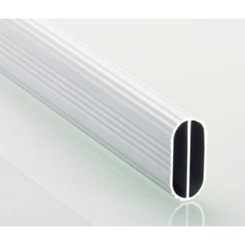 Garderobebuis ovaal aluminium 15x30x3000mm product photo