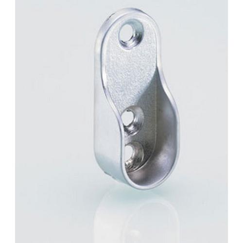 Eindsteun voor garderobebuis aluminium 15x30mm schroefbev. product photo