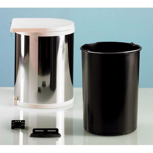 Afvalemmer Bin.it Classic 13ltr. rond wit product photo