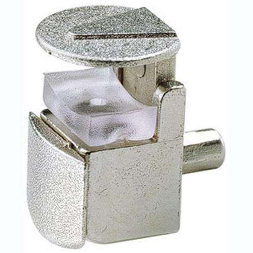 Glasplaatdrager met kantelbeveiligingpin vernikkeld 5.0mm product photo