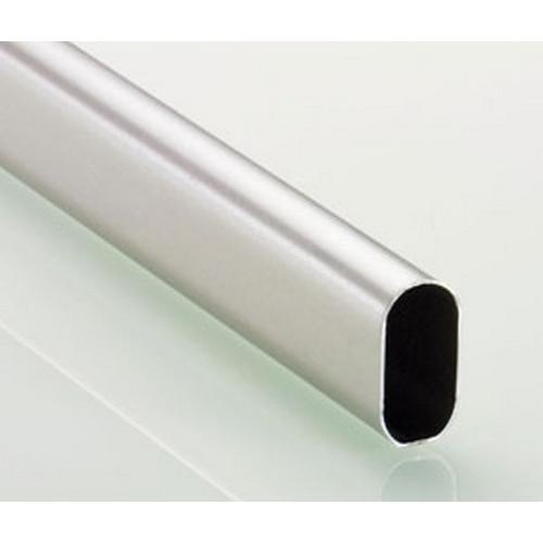 Garderobebuis ovaal nikkel mat 15x30x5000mm product photo