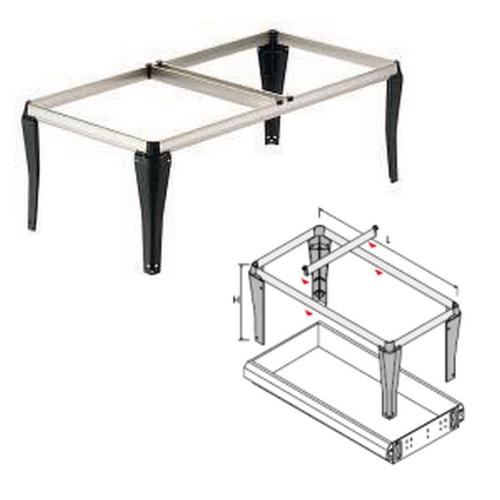 Hangmapraam steekbaar alu-look 350x244x350mm product photo