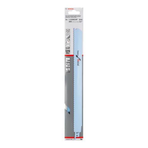Bosch reciprozaagblad S 1226 CHF Heavy for Metal 5 stuks 300mm product photo https://media.isero.nl/Isero-IseroNL-Site/images/L/K0097802_1.jpg L