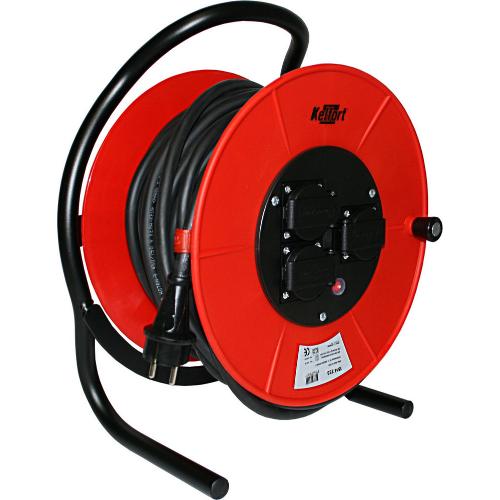 Kabelhaspel neopreen kabel 50m 3x1.5 3 contact dozen 3500w product photo