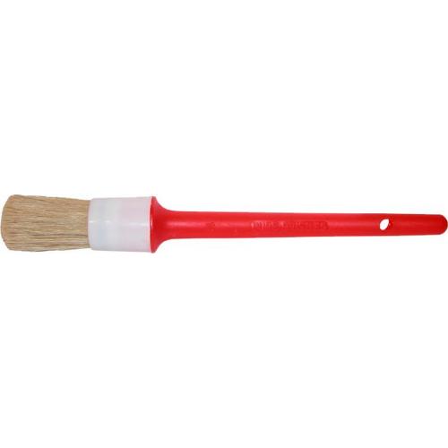 Kwast wegwerp rond maat 20 32mm wit varkenshaar acryl verf product photo