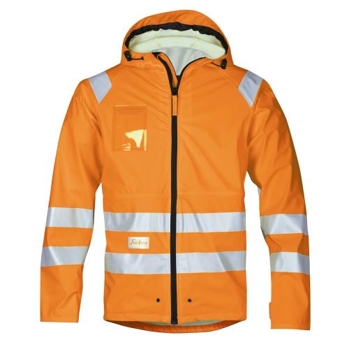 Regenjack pu oranje high visibility XS product photo