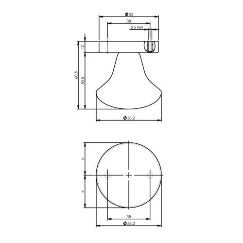 Knop paddestoel vast op rozet 10mm RVS product photo https://media.isero.nl/Isero-IseroNL-Site/images/L/K0201806_2.jpg L