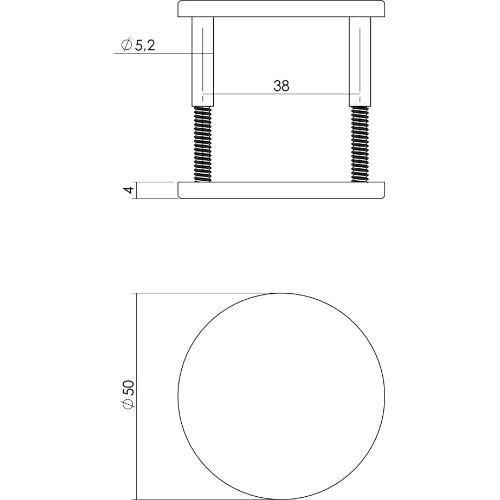 Afdekplaatje rond 50x4mm staal verdekt RVS product photo https://media.isero.nl/Isero-IseroNL-Site/images/L/K0202236_2.jpg L