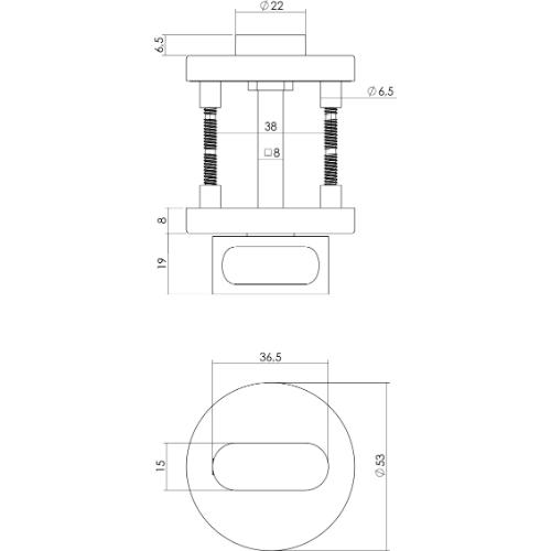 Toiletsluiting 8mm rond staal product photo https://media.isero.nl/Isero-IseroNL-Site/images/L/K0202306_2.jpg L