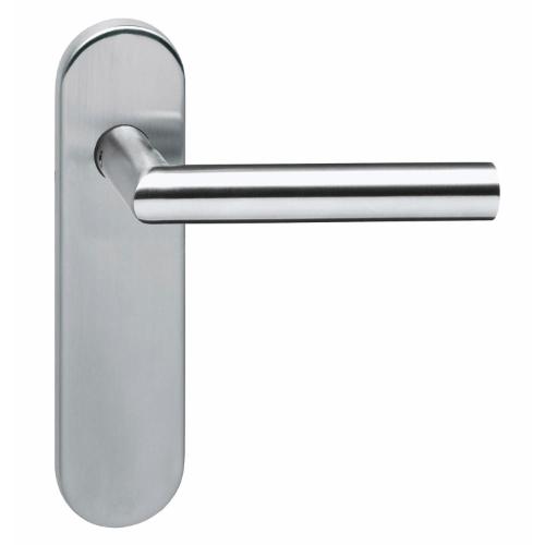 Deurkruk hoek 90gr brandvertr. op kortschild PC 72 RVS product photo