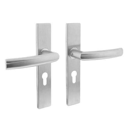 Deurkruk 1327 blok op schild recht PC 55 RVS EN1906/4 product photo