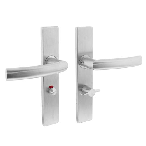 Deurkruk 1327 blok op schild recht WC 63/8mm RVS EN1906/4 product photo