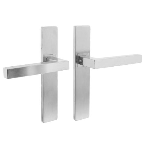 Deurkruk vierkant op schild recht blind RVS EN1906/4 product photo