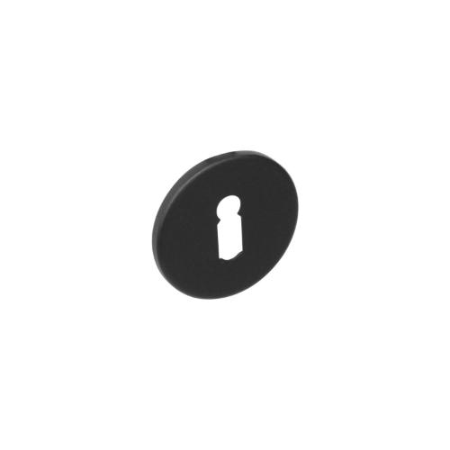 SL plaatje rond plat verdekt RVS -mat zwart product photo