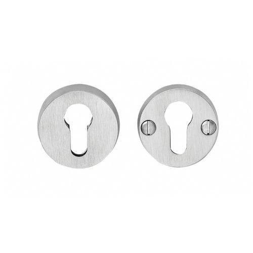 SKG3 veiligheid-rozet rond massief met zichtbare bouten RVS product photo