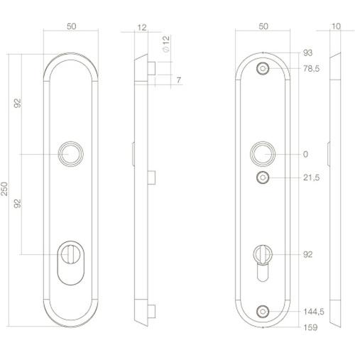 SKG3 NM-veiligheid-schilden doorgaand PC 92 met KTB RVS product photo https://media.isero.nl/Isero-IseroNL-Site/images/L/K0208940_2.jpg L