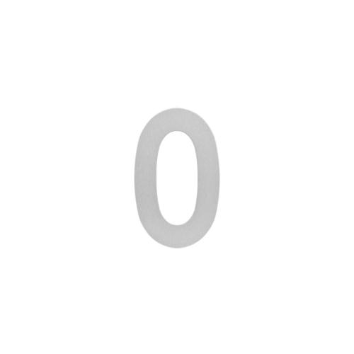 Huiscijfer RVS 200x2mm nummer 0 product photo