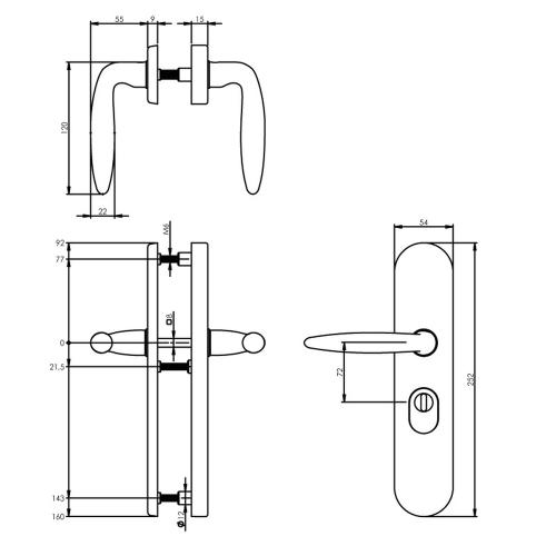 Langschildgarn sunset PVD PC72 kruk/kruk KTB afgerond SKG3 product photo https://media.isero.nl/Isero-IseroNL-Site/images/L/K0209085_2.jpg L