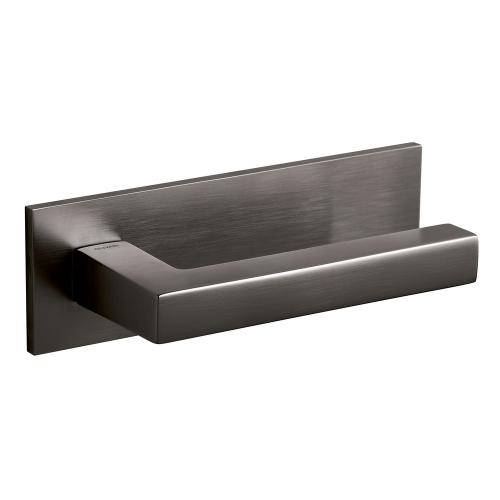 Deurkrukken ABC antraciet mat op schild 162x51mm product photo