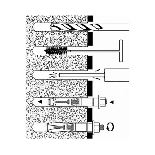 Veiligheidsanker elektrolytisch verzinkt M10x105/20mm Triga product photo https://media.isero.nl/Isero-IseroNL-Site/images/L/K0300278_1.jpg L