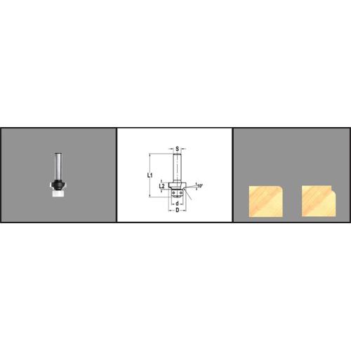 Afrondfrees R=2.5 + kunststof lager product photo