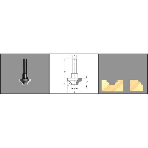 Kwartrondfrees R=4 product photo